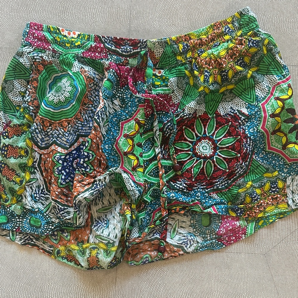 Vibrant Multicolor Women's Patterned Shorts